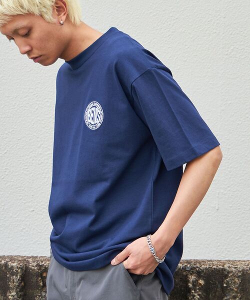 BEN DAVIS（ベンデイビス）の「【BEN DAVIS(ベンデイビス)】CIRCLE BEN‘S TEE / サークルロゴ Tシャツ 刺繍 半袖 シンプルロゴ ブロークコア（Tシャツ/カットソー・メンズ・ブルーグレー/チャコール/ホワイト/ダークネイビー/ネイビー/ブラック・MEDIUM/LARGE/X-LARGE）」の12枚目の写真