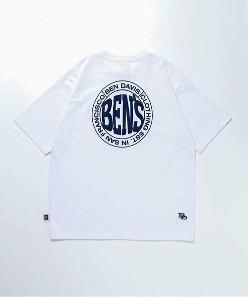 BEN DAVIS（ベンデイビス）の「【BEN DAVIS(ベンデイビス)】CIRCLE BEN‘S TEE / サークルロゴ Tシャツ 刺繍 半袖 シンプルロゴ ブロークコア（Tシャツ/カットソー・メンズ・ブルーグレー/チャコール/ホワイト/ダークネイビー/ネイビー/ブラック・MEDIUM/LARGE/X-LARGE）」の17枚目の写真