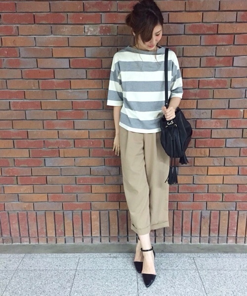 Chico（チコ）の「スラックスフレアPT（その他パンツ・レディース・その他18/ネイビー/ベージュ・FREE）」の5枚目の写真