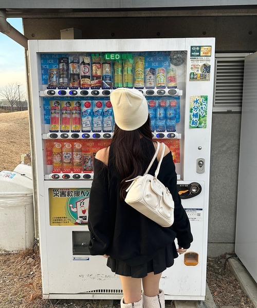 RiLi（リリ）の「ダブルポケットハンドバッグ【RL】（ハンドバッグ・レディース・ホワイト/ブラック/レッド・FREE）」の15枚目の写真