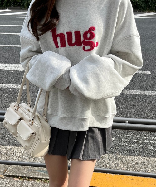 RiLi（リリ）の「ダブルポケットハンドバッグ【RL】（ハンドバッグ・レディース・ホワイト/ブラック/レッド・FREE）」の4枚目の写真