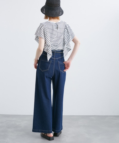 ROPE' PICNIC(ロペピクニック)の「70シルケットフリルトップス(Tシャツ/カットソー・レディース・ホワイト/レッド/ブラック/オフホワイト・38)」の18枚目の写真