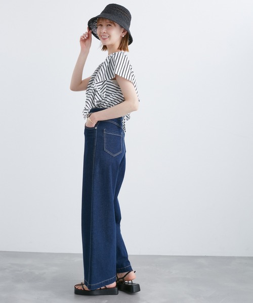 ROPE' PICNIC(ロペピクニック)の「70シルケットフリルトップス(Tシャツ/カットソー・レディース・ホワイト/レッド/ブラック/オフホワイト・38)」の19枚目の写真