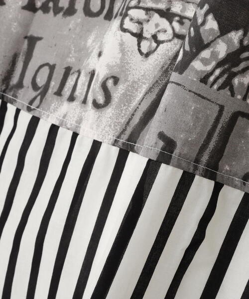 SHARE SPIRIT（シェアースピリット）の「SHARE SPIRIT/シェアースピリット/別注ロングノースリーブワンピース（ワンピース・レディース・ホワイト/ブラック・36）」の3枚目の写真