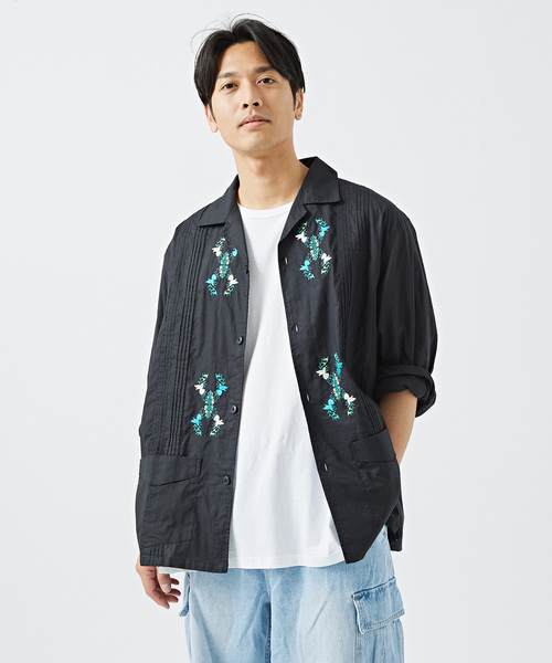 B.C STOCK(ベーセーストック)の「ローン キューバシャツ(シャツ/ブラウス・メンズ・ホワイト/ブラック/グリーン/ピンク・MEDIUM/LARGE)」の11枚目の写真