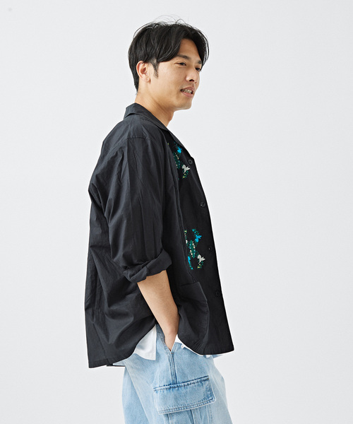 B.C STOCK(ベーセーストック)の「ローン キューバシャツ(シャツ/ブラウス・メンズ・ホワイト/ブラック/グリーン/ピンク・MEDIUM/LARGE)」の13枚目の写真