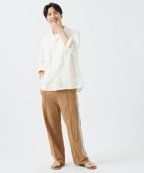 B.C STOCK(ベーセーストック)の「ローン キューバシャツ(シャツ/ブラウス・メンズ・ホワイト/ブラック/グリーン/ピンク・MEDIUM/LARGE)」の15枚目の写真