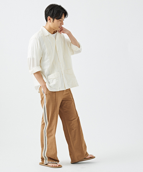 B.C STOCK(ベーセーストック)の「ローン キューバシャツ(シャツ/ブラウス・メンズ・ホワイト/ブラック/グリーン/ピンク・MEDIUM/LARGE)」の19枚目の写真