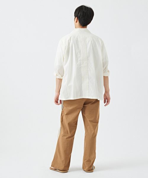 B.C STOCK(ベーセーストック)の「ローン キューバシャツ(シャツ/ブラウス・メンズ・ホワイト/ブラック/グリーン/ピンク・MEDIUM/LARGE)」の20枚目の写真