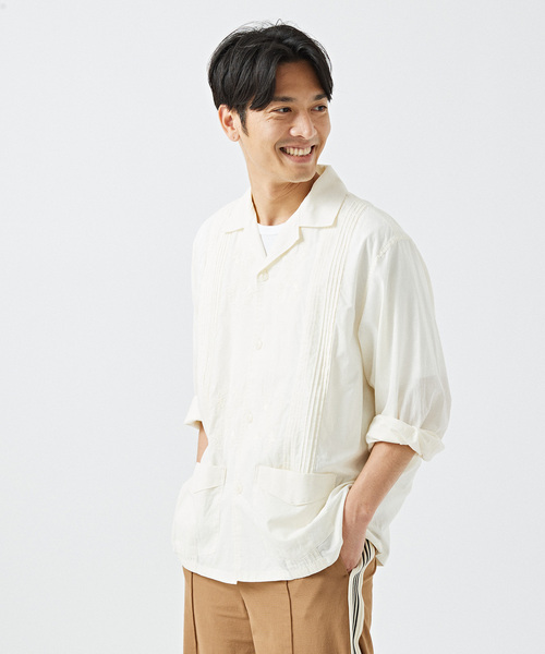B.C STOCK(ベーセーストック)の「ローン キューバシャツ(シャツ/ブラウス・メンズ・ホワイト/ブラック/グリーン/ピンク・MEDIUM/LARGE)」の22枚目の写真