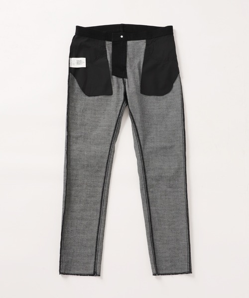 マルチサイズ_【ZOZO限定】DENIM SKINNY PANTS カットオフ