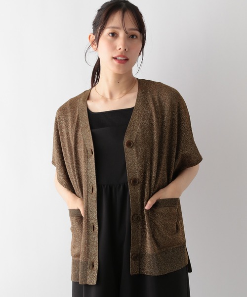 GLOBAL WORK(グローバルワーク)の「スッキレイさらさらカーディガン半袖/992267(カーディガン/ボレロ・レディース・モカ/マスタード/インディゴブルー/ライトグレー/ブラック/ブラウン系8/シルバー系3・MEDIUM/LARGE)」の5枚目の写真