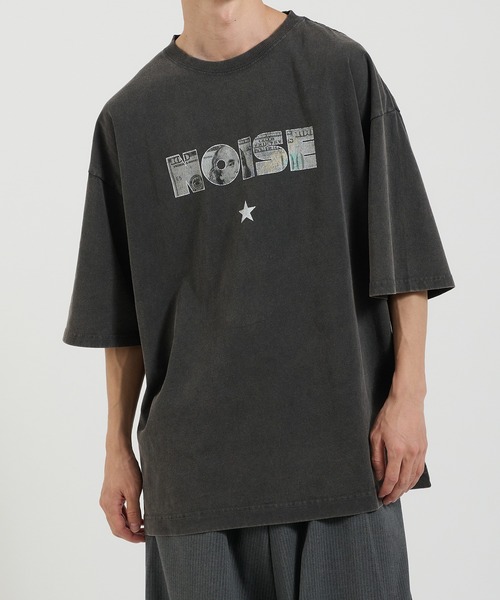 Perushu（ペルーシュ）の「ヴィンテージライクアソートプリントTシャツ（Tシャツ/カットソー・メンズ・ホワイト/ブラック/グレー/ホワイト系その他/ホワイト系その他2/ブラウン/ブラック系その他2/アイボリー/ブラック系その他・MEDIUM/LARGE）」の6枚目の写真