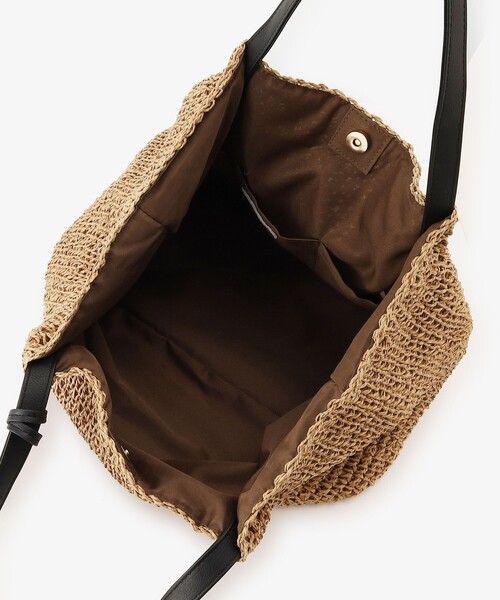 Afternoon Tea（アフタヌーンティー）の「タッセル付きかごバッグ（かごバッグ・レディース・ブラウン/グレー・ONE SIZE）」の5枚目の写真