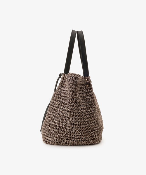 Afternoon Tea（アフタヌーンティー）の「タッセル付きかごバッグ（かごバッグ・レディース・ブラウン/グレー・ONE SIZE）」の8枚目の写真