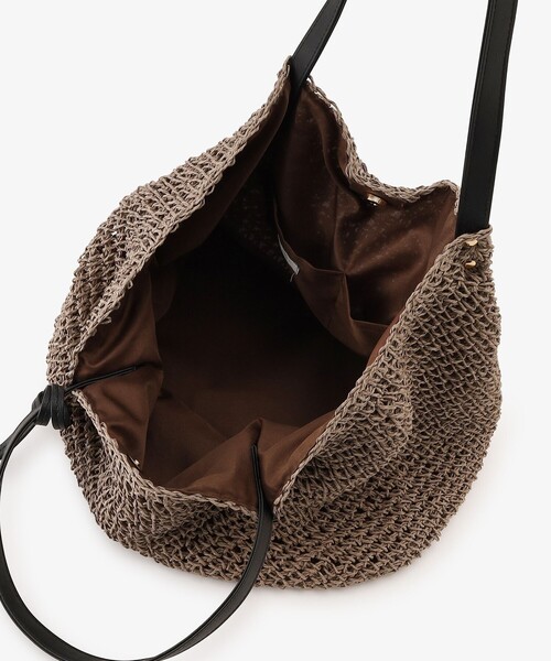 Afternoon Tea（アフタヌーンティー）の「タッセル付きかごバッグ（かごバッグ・レディース・ブラウン/グレー・ONE SIZE）」の9枚目の写真