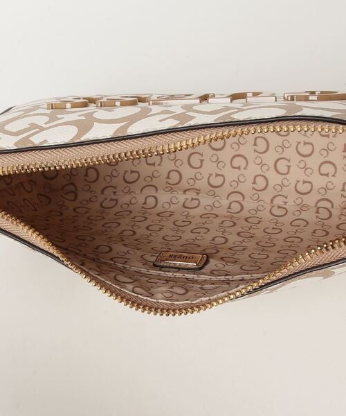 Guess（ゲス）の「BEACON Falls Mini Xbody Top Zip クロスボディバッグ ショルダーバッグ（ショルダーバッグ・レディース・ベージュ・ONE SIZE）」の16枚目の写真