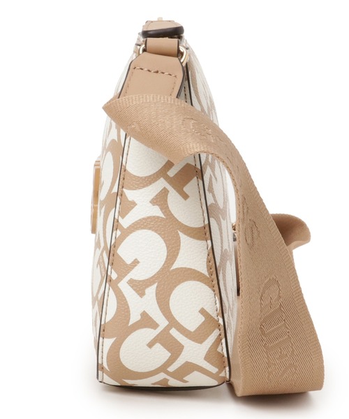 Guess（ゲス）の「BEACON Falls Mini Xbody Top Zip クロスボディバッグ ショルダーバッグ（ショルダーバッグ・レディース・ベージュ・ONE SIZE）」の3枚目の写真