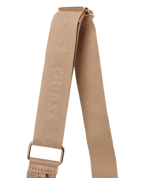 Guess（ゲス）の「BEACON Falls Mini Xbody Top Zip クロスボディバッグ ショルダーバッグ（ショルダーバッグ・レディース・ベージュ・ONE SIZE）」の5枚目の写真