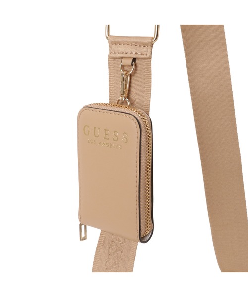 Guess（ゲス）の「BEACON Falls Mini Xbody Top Zip クロスボディバッグ ショルダーバッグ（ショルダーバッグ・レディース・ベージュ・ONE SIZE）」の6枚目の写真