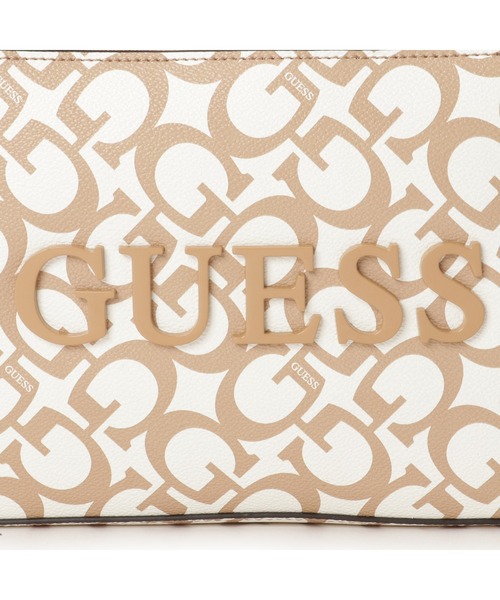 Guess（ゲス）の「BEACON Falls Mini Xbody Top Zip クロスボディバッグ ショルダーバッグ（ショルダーバッグ・レディース・ベージュ・ONE SIZE）」の7枚目の写真