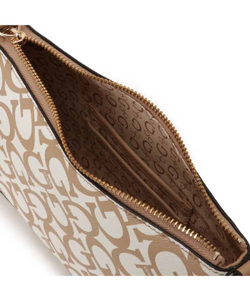 Guess（ゲス）の「BEACON Falls Mini Xbody Top Zip クロスボディバッグ ショルダーバッグ（ショルダーバッグ・レディース・ベージュ・ONE SIZE）」の10枚目の写真