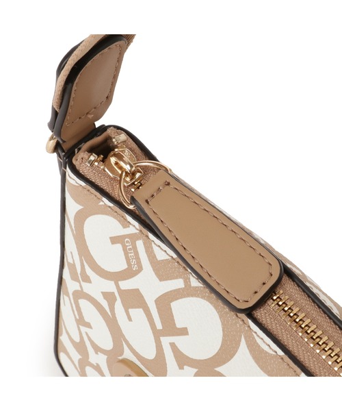 Guess（ゲス）の「BEACON Falls Mini Xbody Top Zip クロスボディバッグ ショルダーバッグ（ショルダーバッグ・レディース・ベージュ・ONE SIZE）」の12枚目の写真