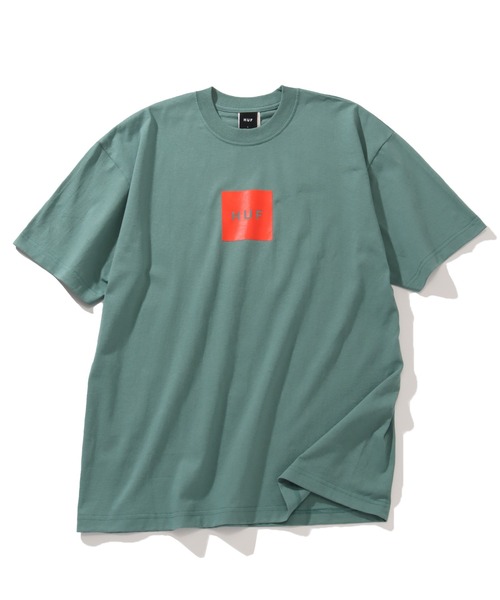 HUF（ハフ）の「【HUF/ハフ】HUF SET BOX S/S TEE / ボックスロゴ ショートスリーブTシャツ（Tシャツ/カットソー・メンズ・ブラック/クリーム/セージグリーン/ホワイト・S/M/L/XL/XXL）」の4枚目の写真