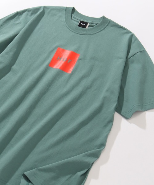 HUF（ハフ）の「【HUF/ハフ】HUF SET BOX S/S TEE / ボックスロゴ ショートスリーブTシャツ（Tシャツ/カットソー・メンズ・ブラック/クリーム/セージグリーン/ホワイト・S/M/L/XL/XXL）」の8枚目の写真