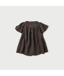 45R（フォーティファイブアール）の「ざっくりカディ藍刺繍BLOUSE 
