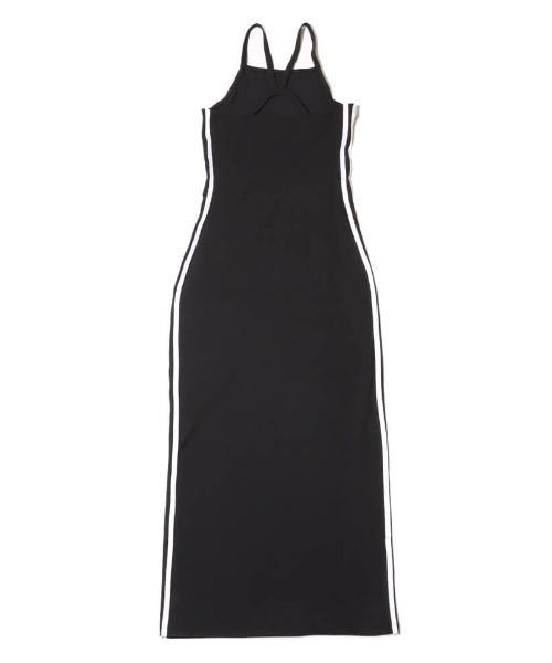 adidas(アディダス)の「adidas 3 S DRESS MAXI / アディダス スリーストライプス マキシワンピース(ワンピース・レディース・ブラック・S/XS/M/L)」の2枚目の写真