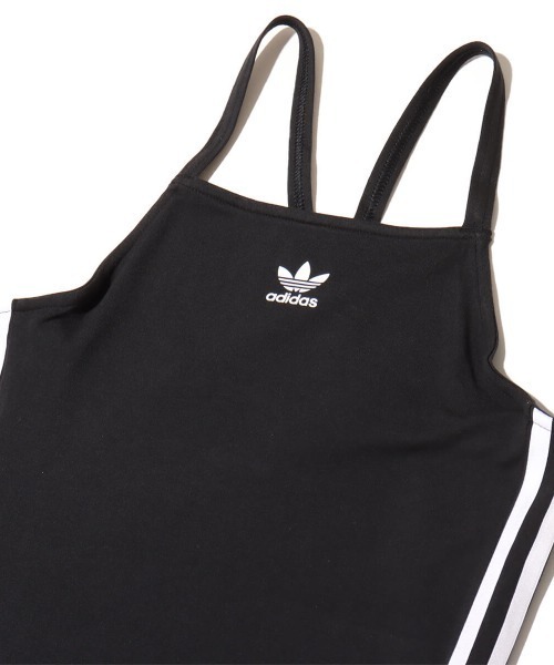 adidas(アディダス)の「adidas 3 S DRESS MAXI / アディダス スリーストライプス マキシワンピース(ワンピース・レディース・ブラック・S/XS/M/L)」の3枚目の写真