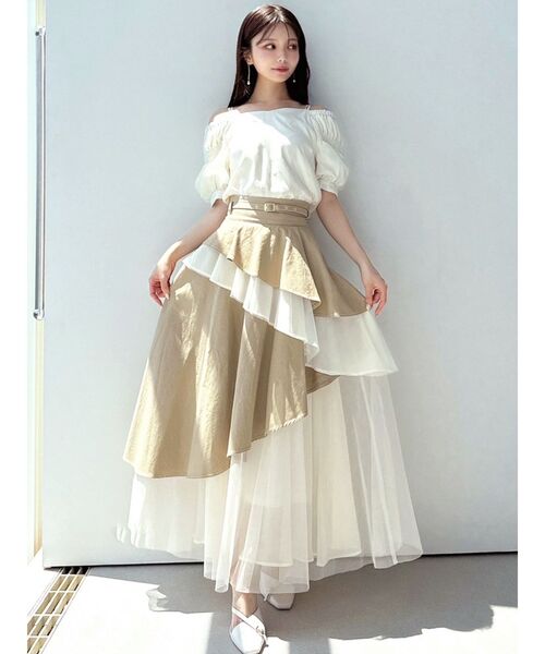 RESEXXY（リゼクシー）の「ボリュームスリーブオフショルブラウス（シャツ/ブラウス・レディース・ラベンダー/ブラック/アイボリー・FREE）」の8枚目の写真