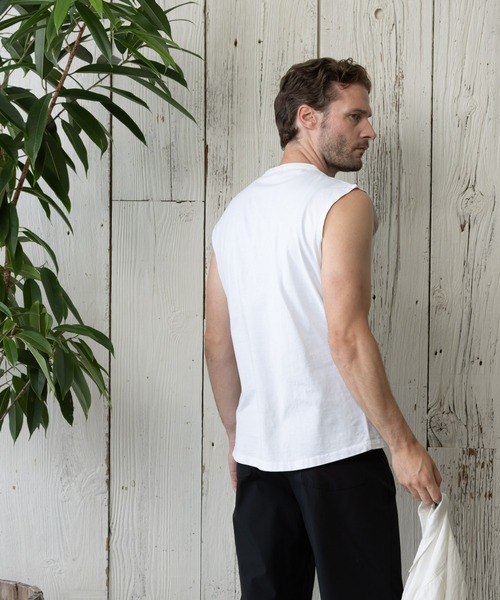 paradigm（パラダイム）の「【paradigm】サイロ天竺ノースリーブカットソー（Tシャツ/カットソー・メンズ・ダークグレー/ホワイト/ブラック/レッド・MEDIUM/LARGE/X-LARGE）」の10枚目の写真