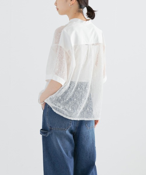 URBAN RESEARCH（アーバンリサーチ）の「C/Peコードレースブラウス（シャツ/ブラウス・レディース・ホワイト/ブラック・FREE）」の16枚目の写真