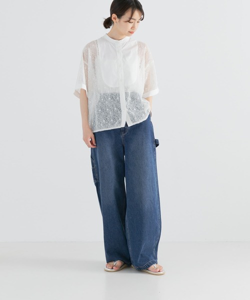 URBAN RESEARCH（アーバンリサーチ）の「C/Peコードレースブラウス（シャツ/ブラウス・レディース・ホワイト/ブラック・FREE）」の11枚目の写真