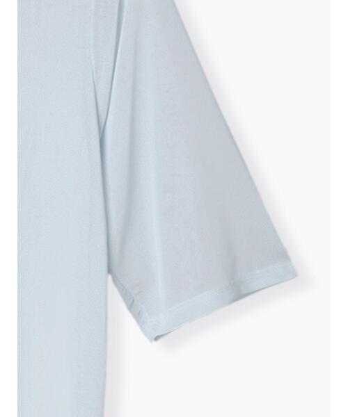 Te chichi TERRASSE(テチチテラス)の「◎シアーハーフスリーブトップス(Tシャツ/カットソー・レディース・ブラック/オフホワイト/グレー・F)」の14枚目の写真
