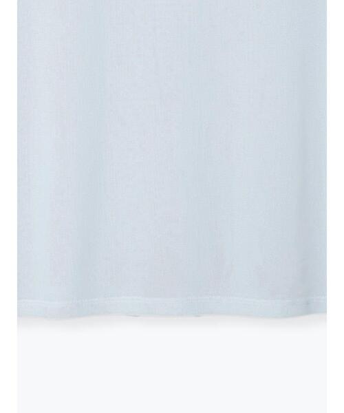 Te chichi TERRASSE(テチチテラス)の「◎シアーハーフスリーブトップス(Tシャツ/カットソー・レディース・ブラック/オフホワイト/グレー・F)」の15枚目の写真