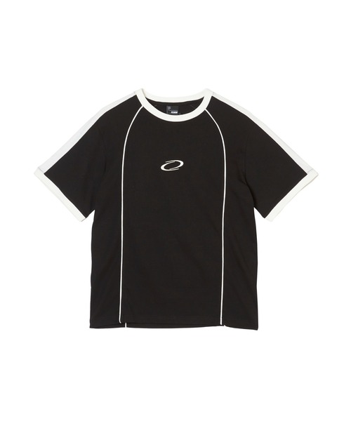 FCMM(エフシーエムエム)の「LINED S/S TEE/ラインショートスリーブT(Tシャツ/カットソー・メンズ・ベージュ/ブラック/チャコール・MEDIUM/LARGE)」の2枚目の写真