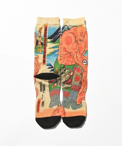 Lafayette(ラファイエット)の「A-KILLER × THREE TIDES TATTOO x バキ道 / グラップラー刃牙 SOCKS ジャックハンマー 靴下 bkakttt-001(ソックス/靴下・メンズ・マルチ・ONE SIZE)」の2枚目の写真