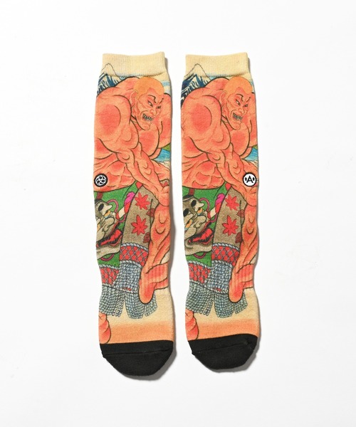 Lafayette(ラファイエット)の「A-KILLER × THREE TIDES TATTOO x バキ道 / グラップラー刃牙 SOCKS ジャックハンマー 靴下 bkakttt-001(ソックス/靴下・メンズ・マルチ・ONE SIZE)」の3枚目の写真
