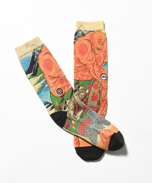Lafayette(ラファイエット)の「A-KILLER × THREE TIDES TATTOO x バキ道 / グラップラー刃牙 SOCKS ジャックハンマー 靴下 bkakttt-001(ソックス/靴下・メンズ・マルチ・ONE SIZE)」の4枚目の写真