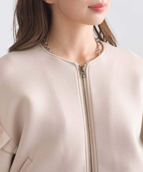 PICCIN（ピッチン）の「ショルダーフリルブルゾン（ブルゾン・レディース・ブラック/ベージュ・M）」の18枚目の写真