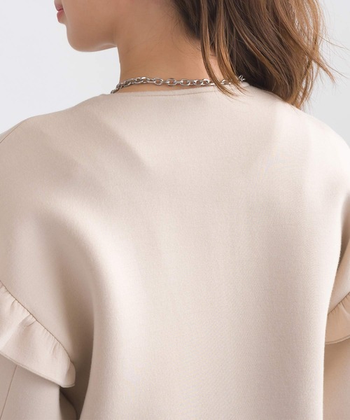 PICCIN（ピッチン）の「ショルダーフリルブルゾン（ブルゾン・レディース・ブラック/ベージュ・M）」の19枚目の写真