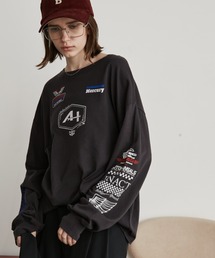 Auntie Rosa Holiday | サムホール付きレーシングロゴロンTEE(Tシャツ/カットソー)