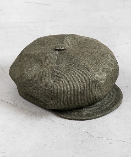 Mighty Shine(マイティシャイン)の「mko12141- Twill Hedgefog Casquette ヘッジフォッグキャスケット(キャスケット・メンズ・ブラック×カーキ/ベージュ/ブラック/カーキ・FREE)」の4枚目の写真