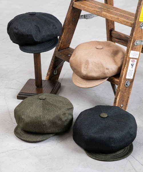 Mighty Shine(マイティシャイン)の「mko12141- Twill Hedgefog Casquette ヘッジフォッグキャスケット(キャスケット・メンズ・ブラック×カーキ/ベージュ/ブラック/カーキ・FREE)」の5枚目の写真