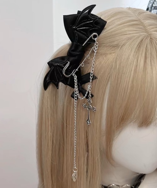 A'GEM/9 × .kom『NOVESSEL/ノベセル』バットリボンヘアピン