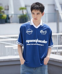 衿付きサッカー半袖T ゲームシャツ