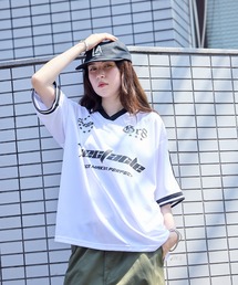衿付きサッカー半袖T ゲームシャツ
